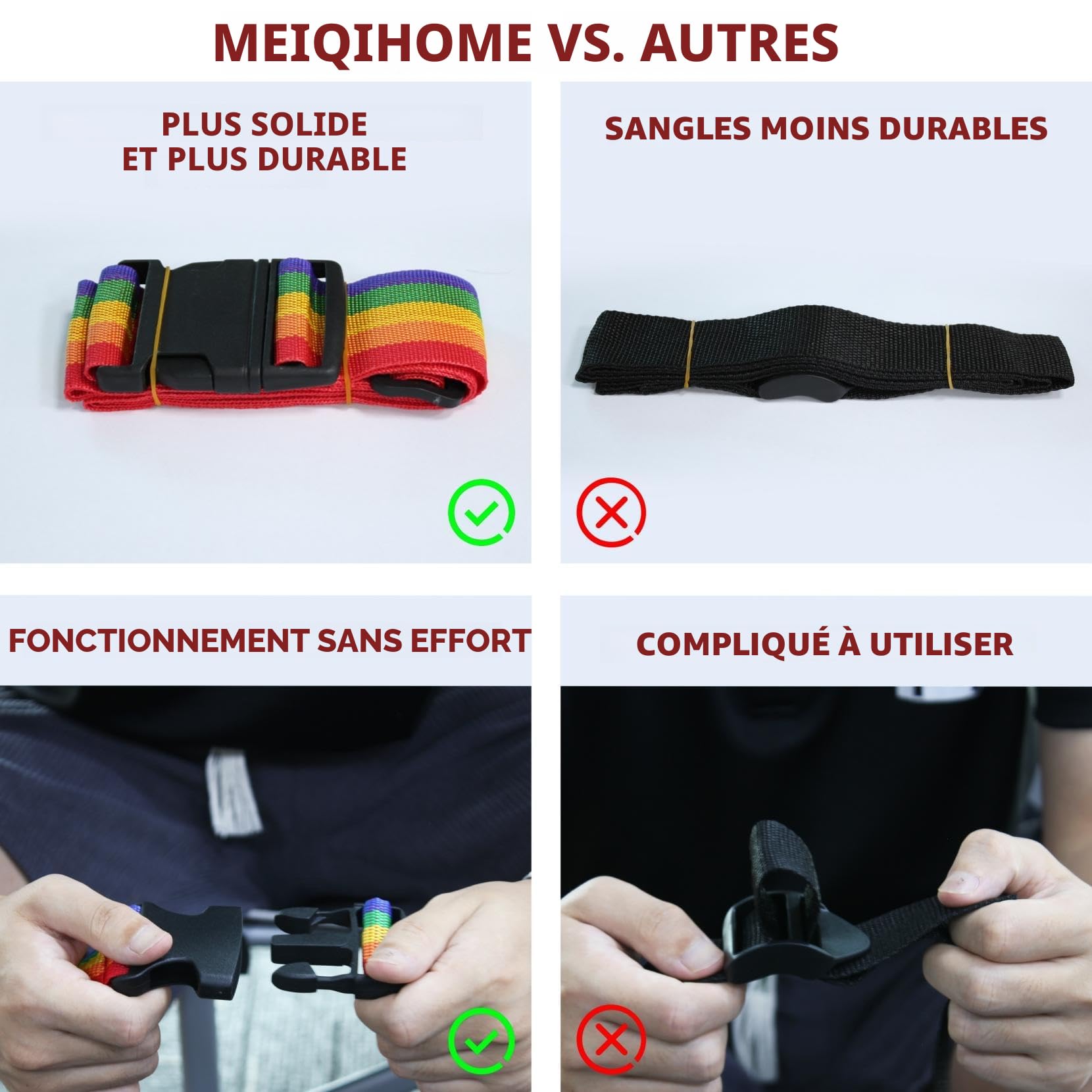 Sac sous vide robuste pour matelas Queen et Full Size, sac de rangement pour le déménagement et le stockage