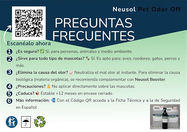 Foto 6 de 6 de Neusol Pet Odor Off - Neutralizador Olor Mascotas orina sin Fragancia