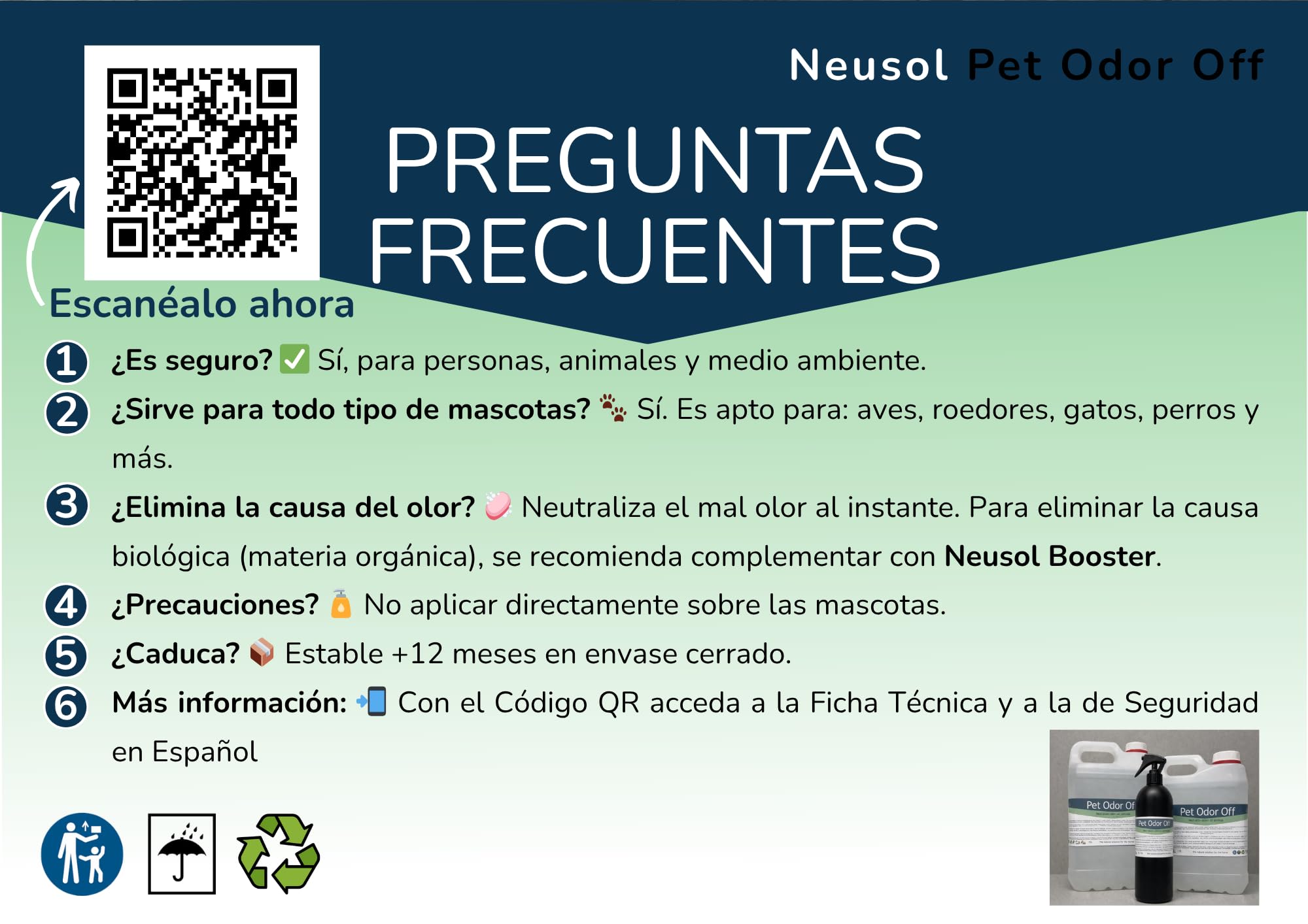 Pet Odor Off – Neutralizador Olor Mascotas orina sin CLP (5L) | Para orina vómitos y residuos orgánicos Uso en suelos textiles y césped artificial Sin fragancia añadida ni pictogramas CLP