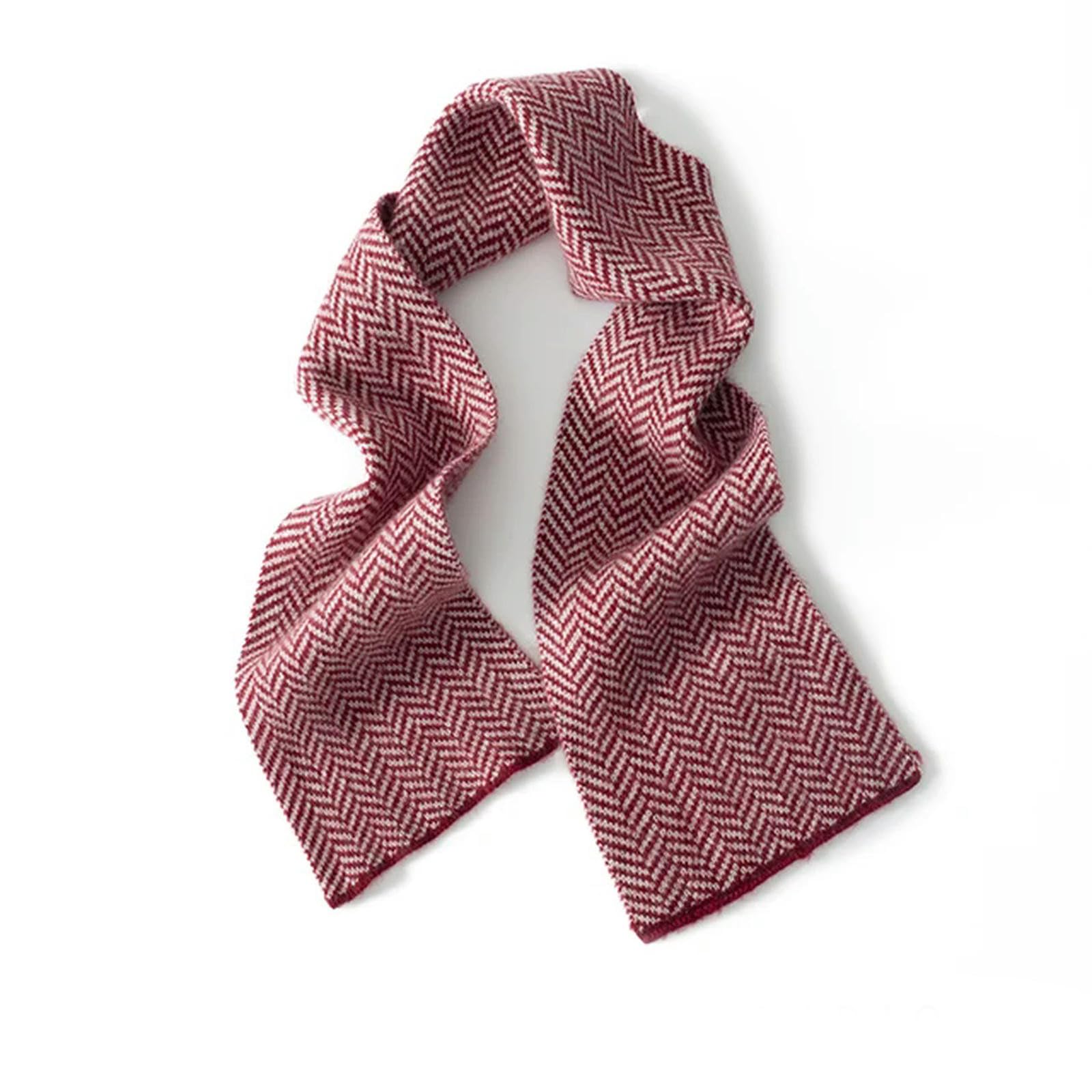 MdybF Schal Kaschmirschal Frauen Und Männer Winter Warmer Gestrickter Klassischer Streifen Kurzer Schals Damen Erwachsene Schal