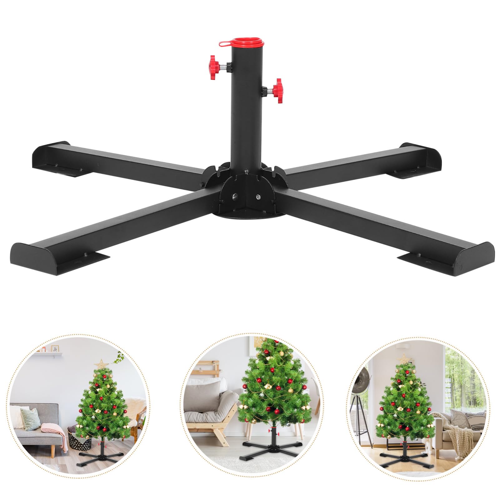 Amosfun Soporte de Base para Árbol de Navidad Plegable Soporte Resistente para Árbol de Navidad Artificial Base para Sombrilla de Patio Suitable
