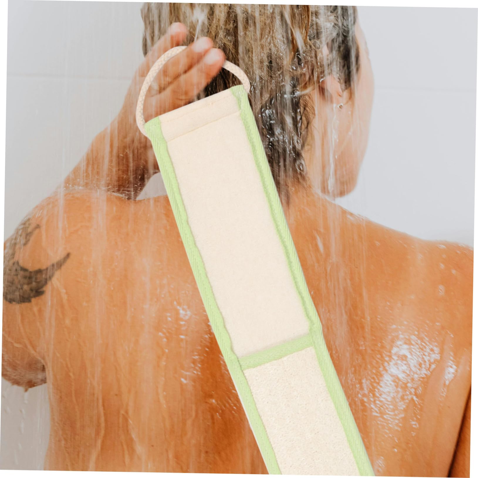 Healeved 5piezas Esponja Exfoliante Para Ducha Loofah De Cuerpo Limpiador Exfoliante De Espalda Para Baño Para Material Natural De Luffa