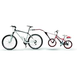 Carro Bicicleta Plegable Peruzzo 630040 Barra de Remolque, niño, Rojo, Niños