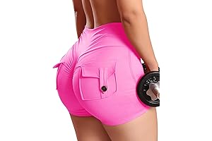 SEASUM Women's Functional Pink Cargo Shorts