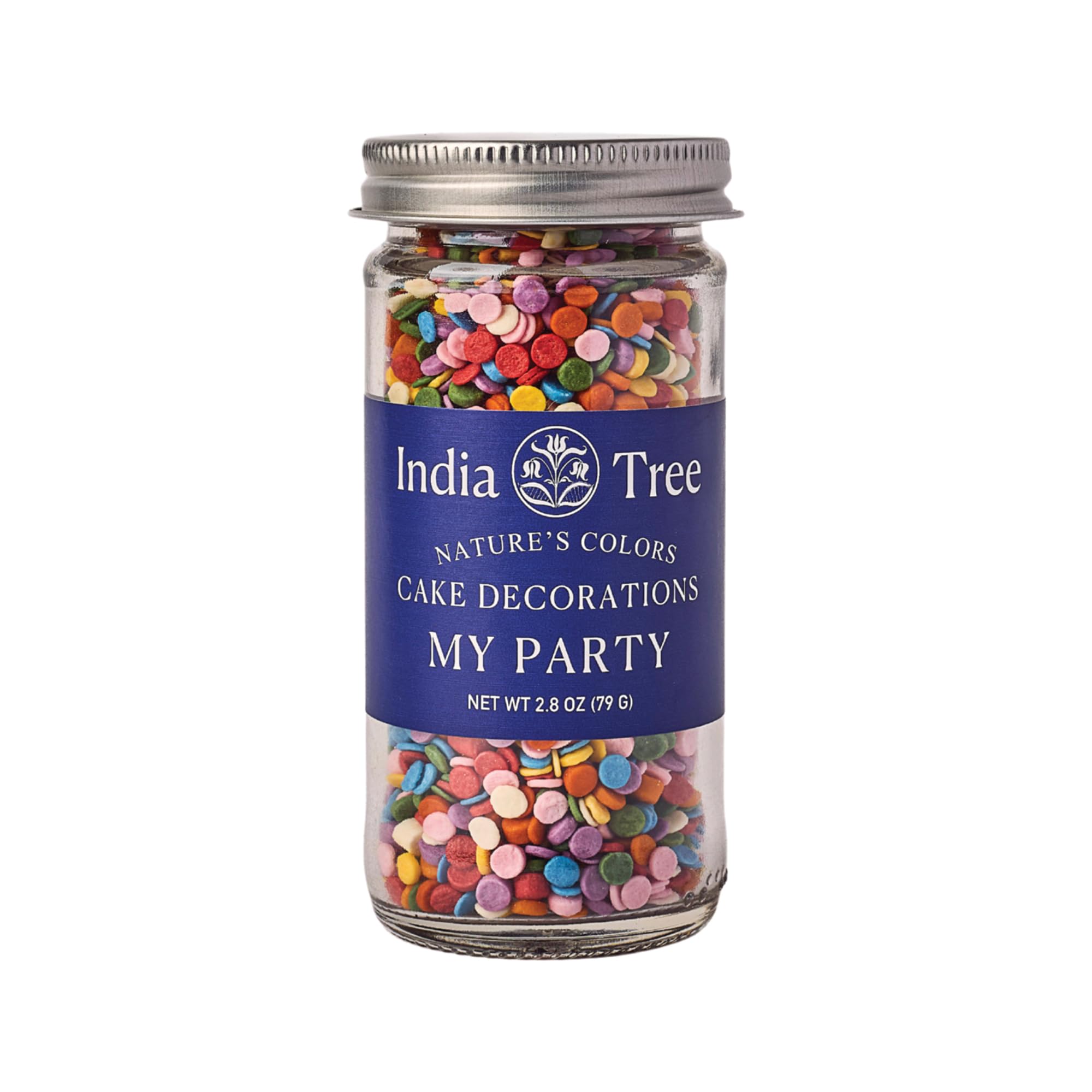 Nature’s Colors My Party Sprinkles by India Tree – 2.8 Ounce (Pack of 1), Rainbow