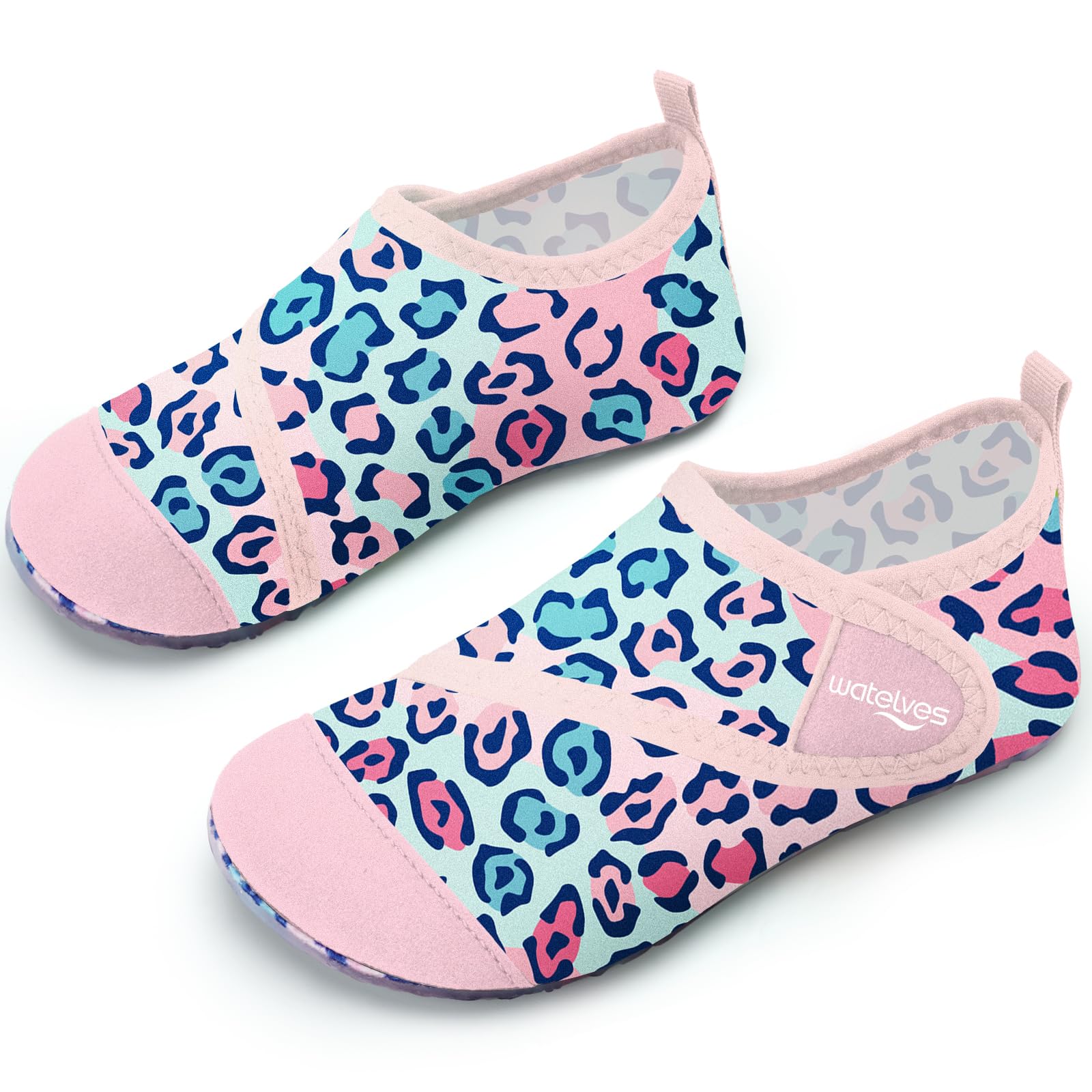 WateLves Badeschuhe Kinder Strandschuhe Schwimmschuhe Jungen Mädchen Baby Wasserschuhe Schnell Badesoken Aquaschuhe Trocknend Barfuss Schuhe