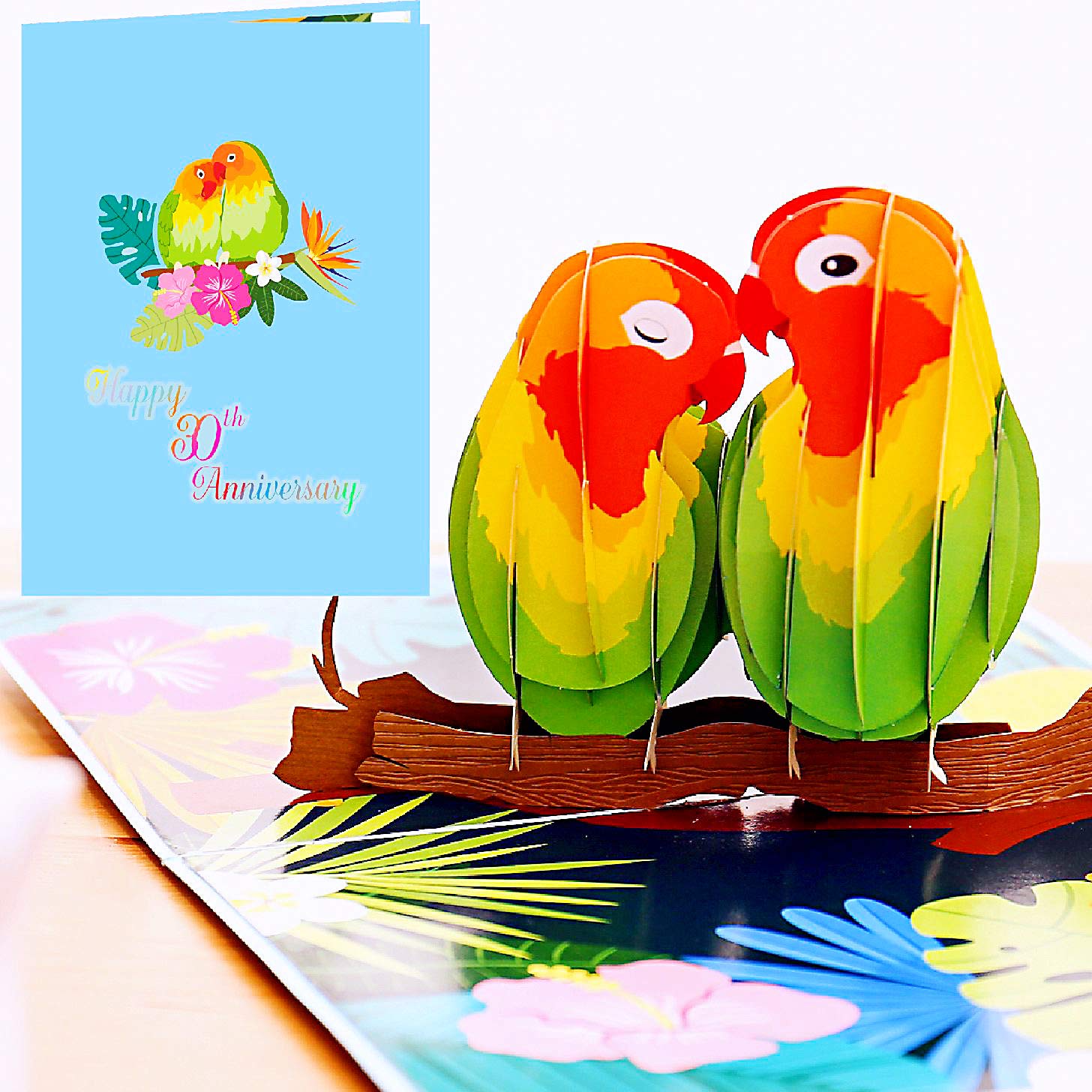 Amazon.com : Liif 30th Lovebird Anniversary Wedding 3D Greeting POP UP Card,  Happy 30th Anniversary Card - For Husband, Wife, Parents, Couple,  Grandparents| With Message Note & Envelop | Size 7 x