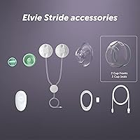 Vista 4 de Elvie Stride - Vasos extractores de leche de 5 onzas, aptos para lavavajillas, silicona de grado alimenticio, sin BPA, accesorios