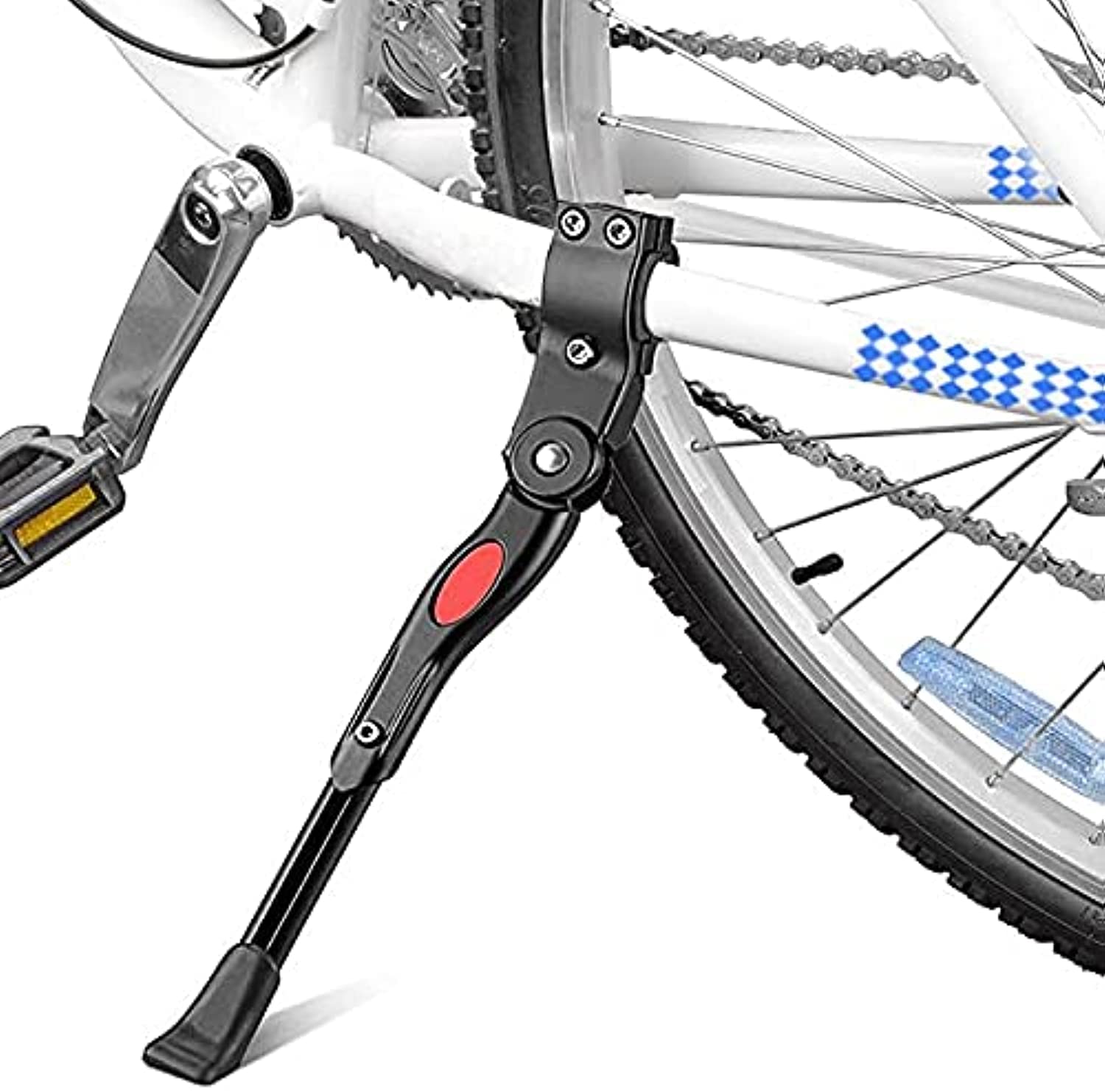 ORiTi Bestgle Bicycle Kickstand Side Adjustable Aluminium Alloy MTB Height Rear Kick Stand for 22" 24" 26" Tire Cycling Mountain Bike 700C Road Bicycle