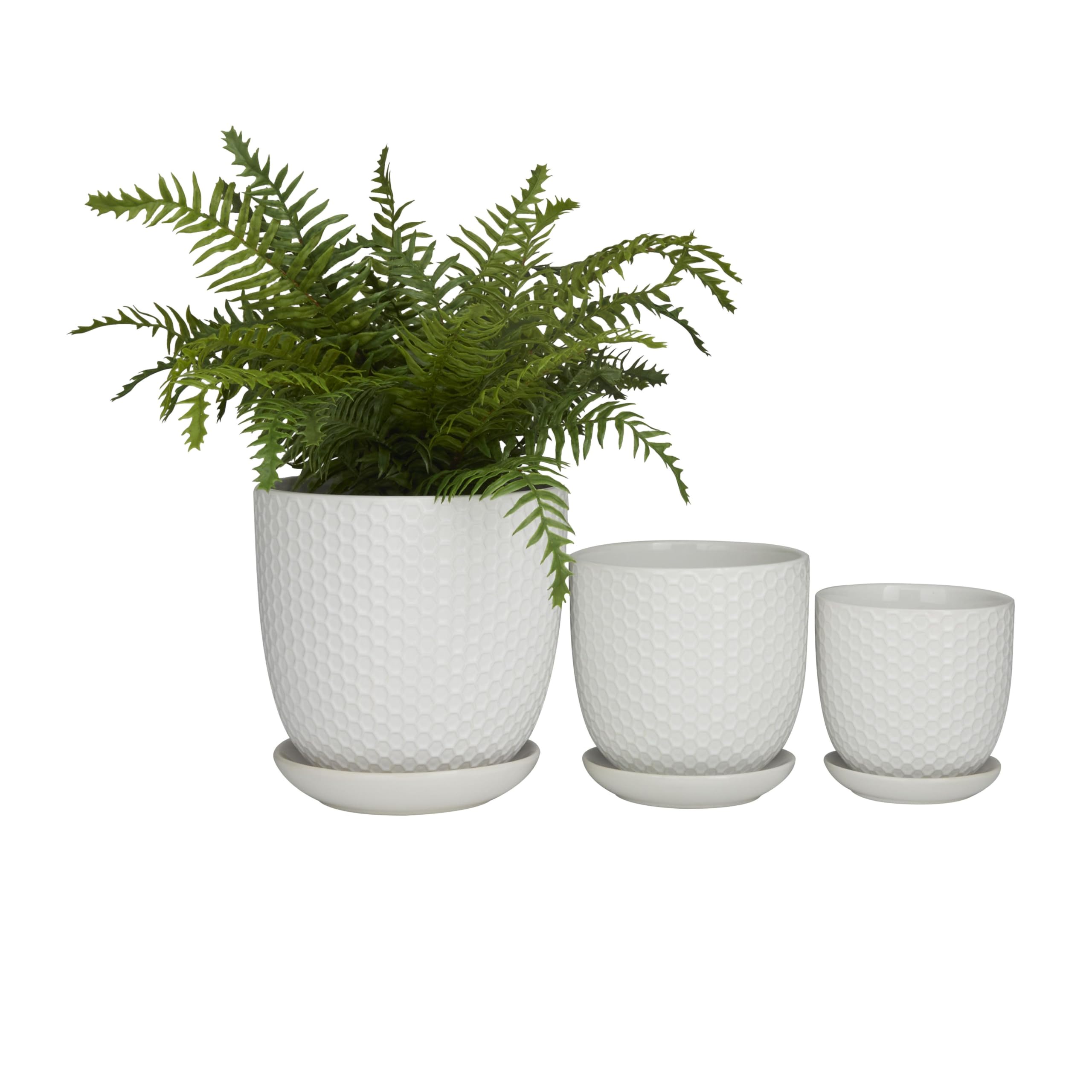 Pots de fleurs nid d'abeille Deco 79 pour sublimer un salon moderne