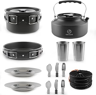 Camping Cookware Set Lightweight Non-Stick