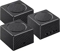 Kit Roteador Mesh Wi-Fi Gigabit, 3 Portas LAN/WAN, Banda Dupla 2.4GHz/5GHz, Cobertura Amplificada para Casa Inteira - Até 75 Dispositivos,Ideal para casas grandes ou multiandares