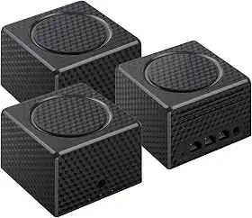 Kit Roteador Mesh Wi-Fi Gigabit, 3 Portas LAN/WAN, Banda Dupla 2.4GHz/5GHz, Cobertura Amplificada para Casa Inteira - Até 75 Dispositivos,Ideal para casas grandes ou multiandares