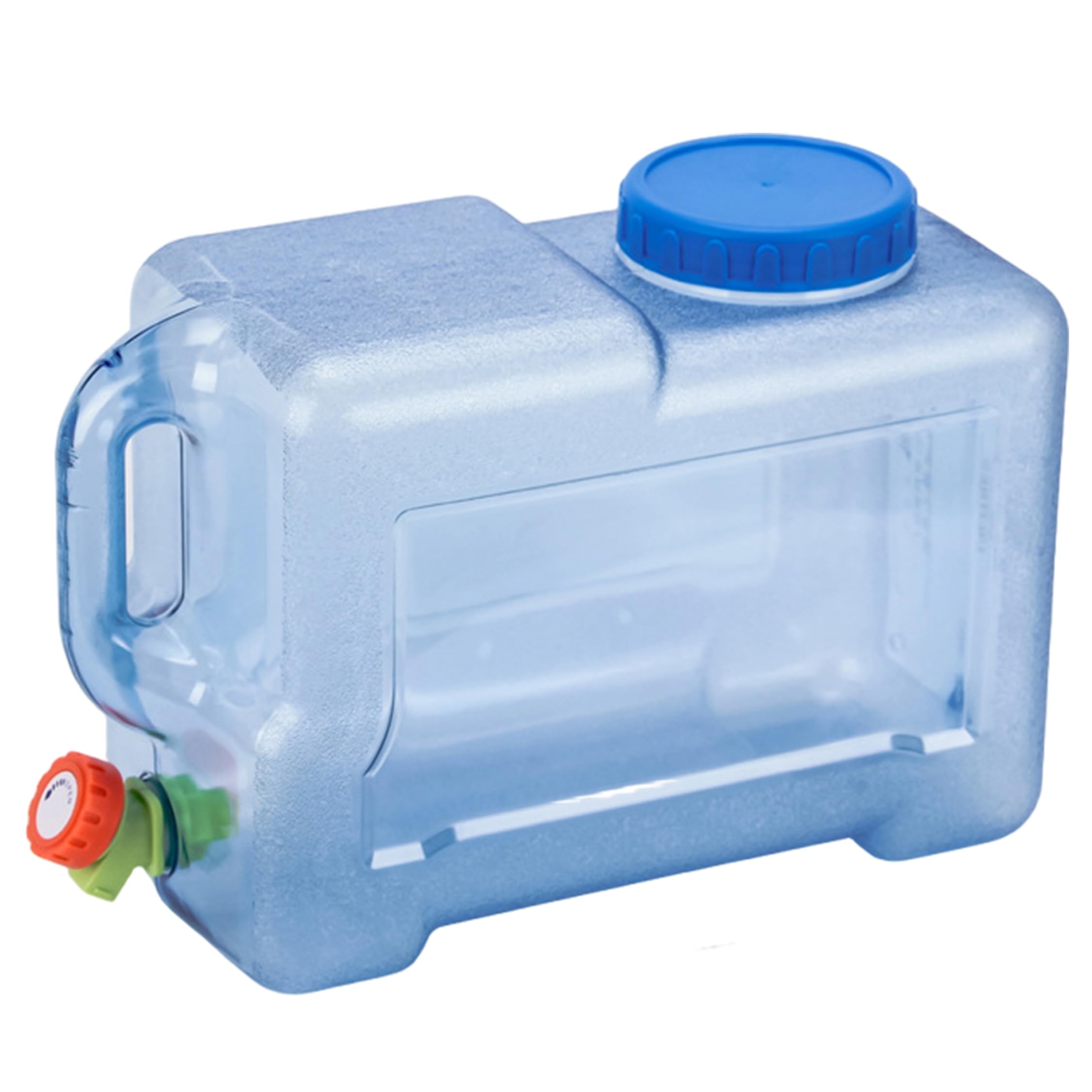 Otbushit 2 Gallon Water Jug: 2 Gallon Drink Dispenser, 8L Plastic Water Jug with Adjustable Faucet & Handle, Fridge Beverage Dispenser for Home/Office/Camping/Party