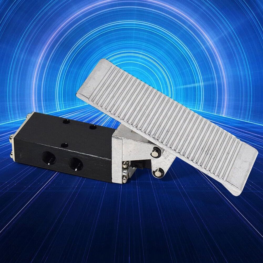 Válvula neumática de pedal de 2 vías y conexión G3/8 para aire comprimido