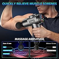 Vista 5 de Pistola para masajes Toloco–T11 Pro, de mano, para tejido muscular profundo, masajeador corporal deportivo, taladro portátil, motor de escobillas