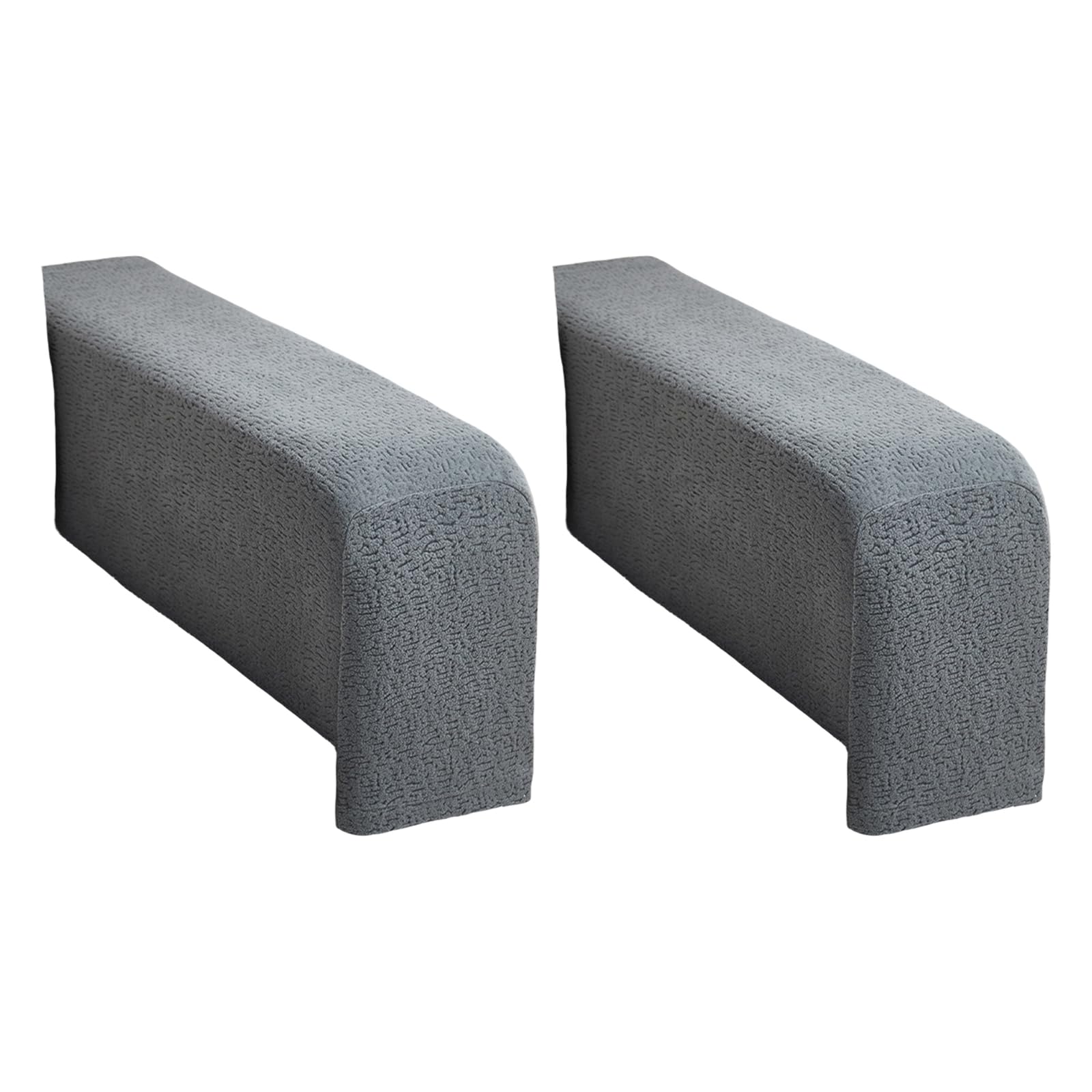Tsophreniq Matching Pair of Modern Sofa Arm Covers Wrinkled Resistant Textured Fabric Armrest Slipcovers for Recliner/Sectional Nonslip Couch Arm Protectors