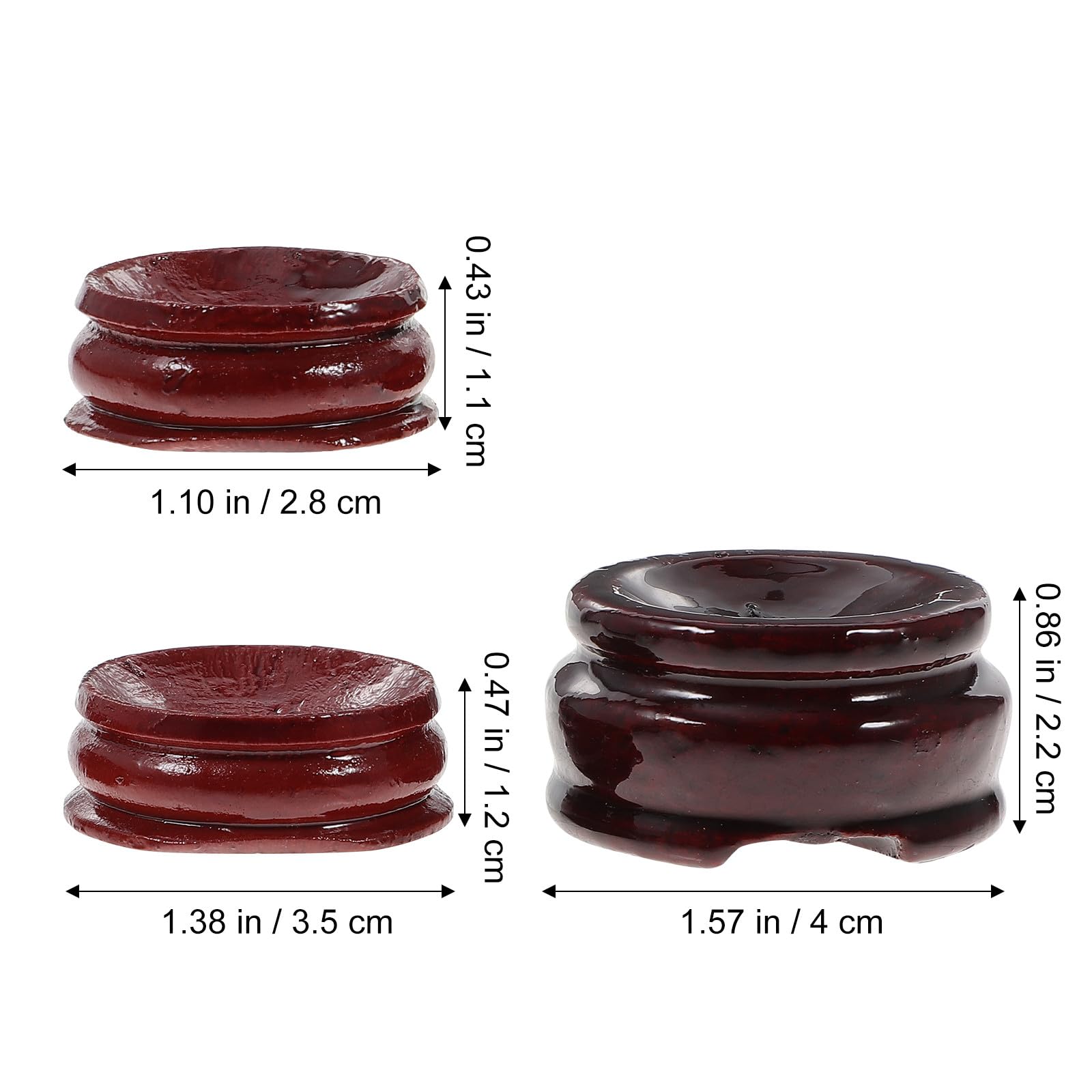 24 Supporti in Legno per Sfere di Cristallo, Base da Tavolo per Esposizione di Ornamenti Rotondi, Piccolo Espositore Decorativo per Uova e Pietre, Adatto a Scrivania e