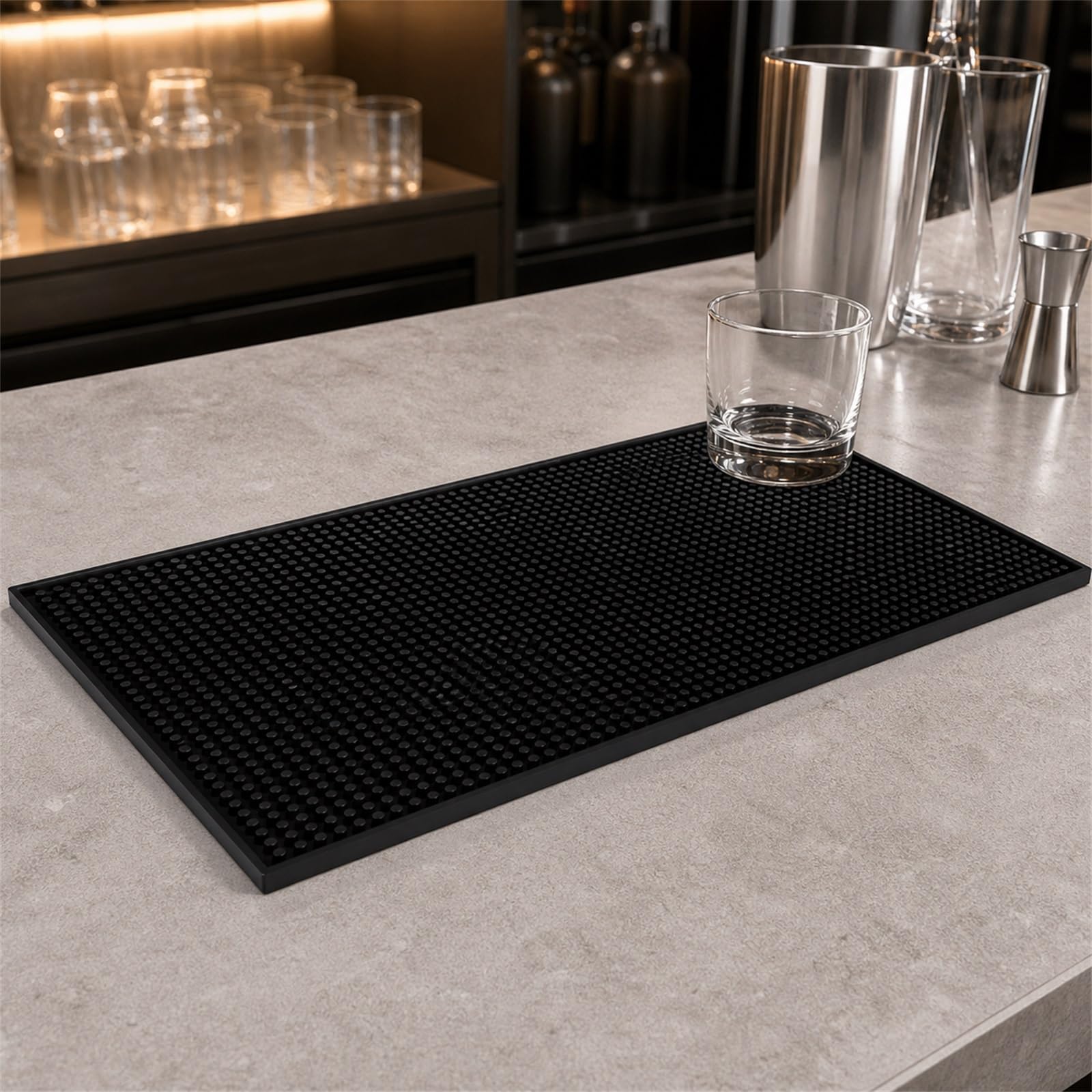 Alfombrillas de bar para camarero, tapete de derrames para hotel de whisky, tapete de servicio de bar, tapete de cocina para bar en casa, impermeable, antideslizante, fácil de limpiar, para bar de