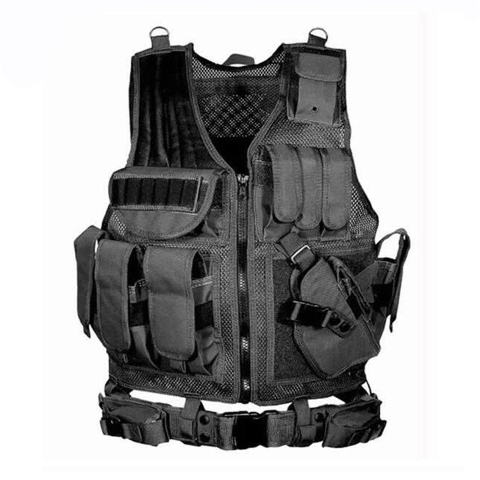 HXSZWJJArmy Tactical Equipment Military Molle Vest Hunting Armor Vest Airsoft Gear Paintball Combat Protective Vest For CS Wargame