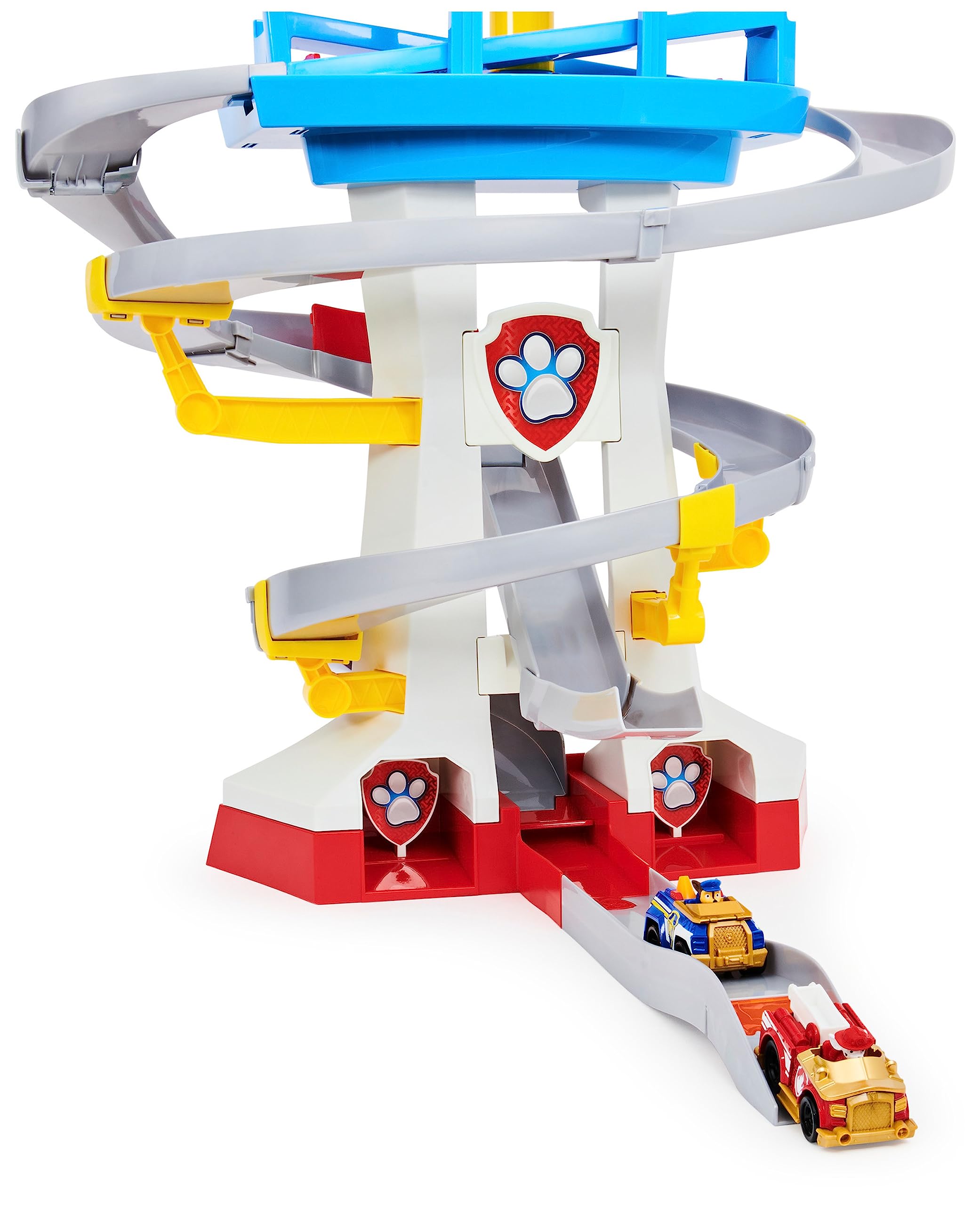 PAW PATROL 6058281 - True Metal Adventure Bay Spielset mit 2 Metallfahrzeugen im Maßstab 1:55