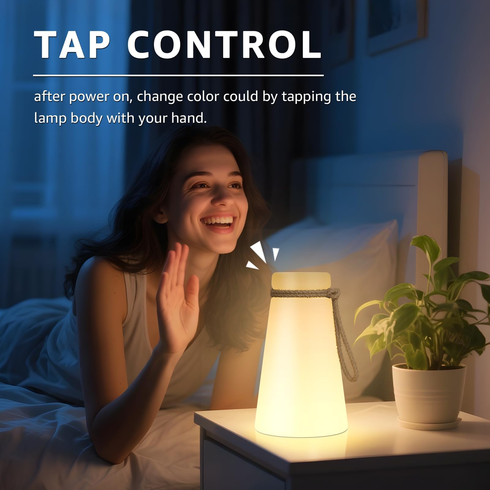 MALUX Lampada da tavolo per esterni, luce bianca calda, 8 colori, batteria per tutte le stagioni, lampada da tavolo senza fili, con dimmerabile, impermeabile, IP44, decorazione ideale per la casa, il