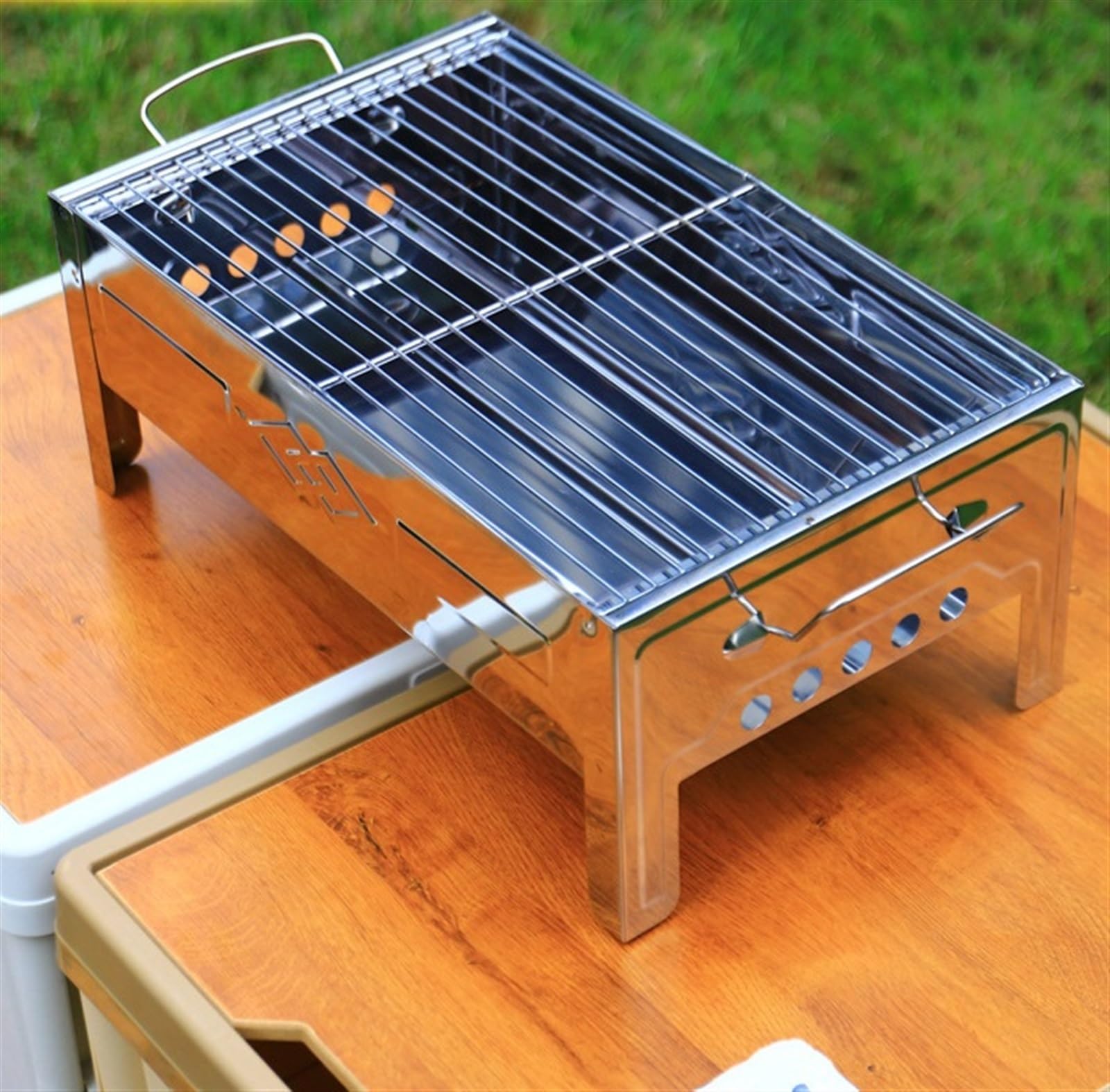 Grill Na Węgiel Drzewny Campingowy Grill Węglowy Domowy Grill Ogrodowy Piekarnik Grillowy Na Piknik Na Świeżym Powietrzu Grille Węglowe