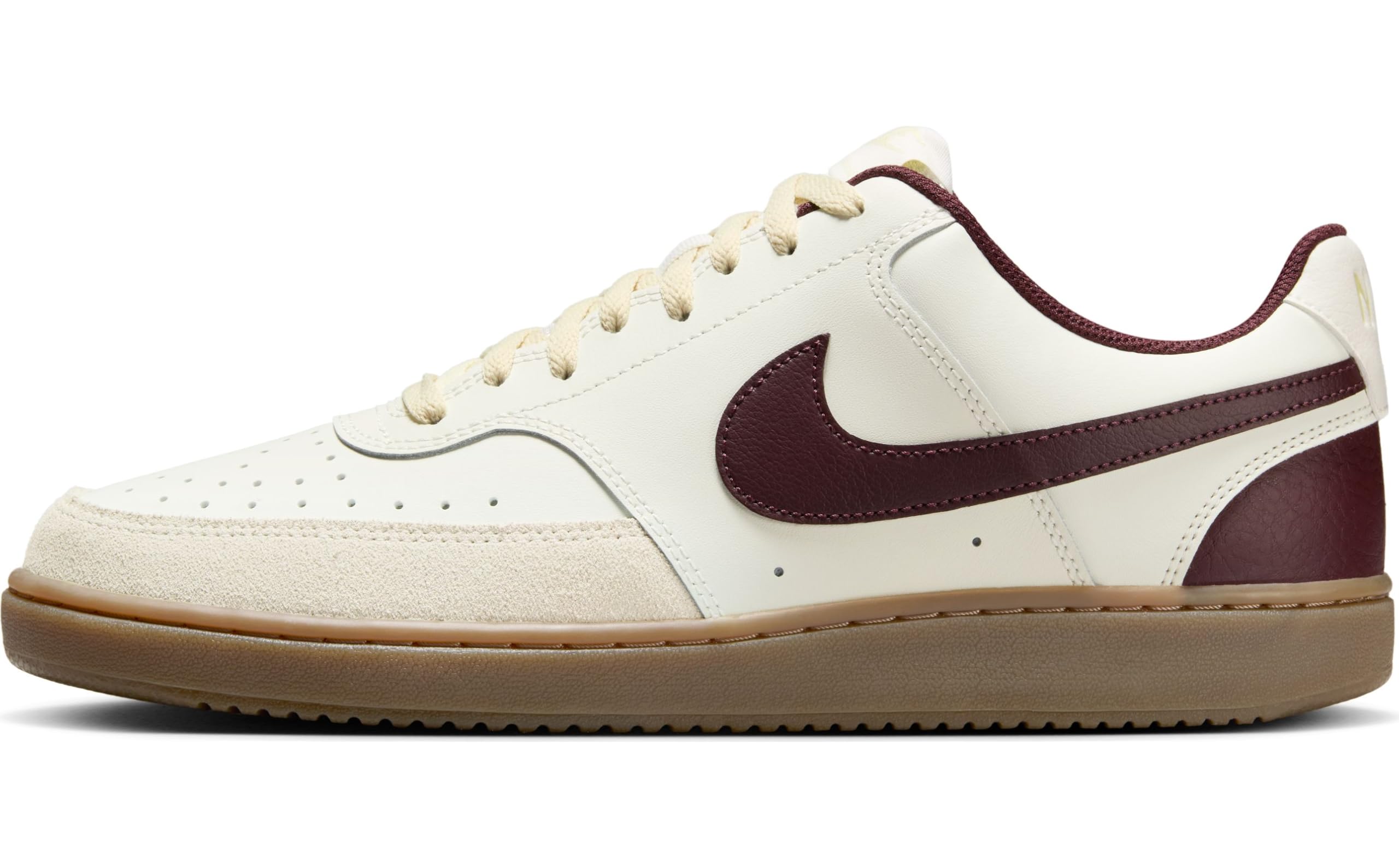 Nike, COURT VISION LO SC, mens, LACED SHOES 40 EU SAILBURGUNDYCRUSH-LTKHAKI-GUMDKBROW