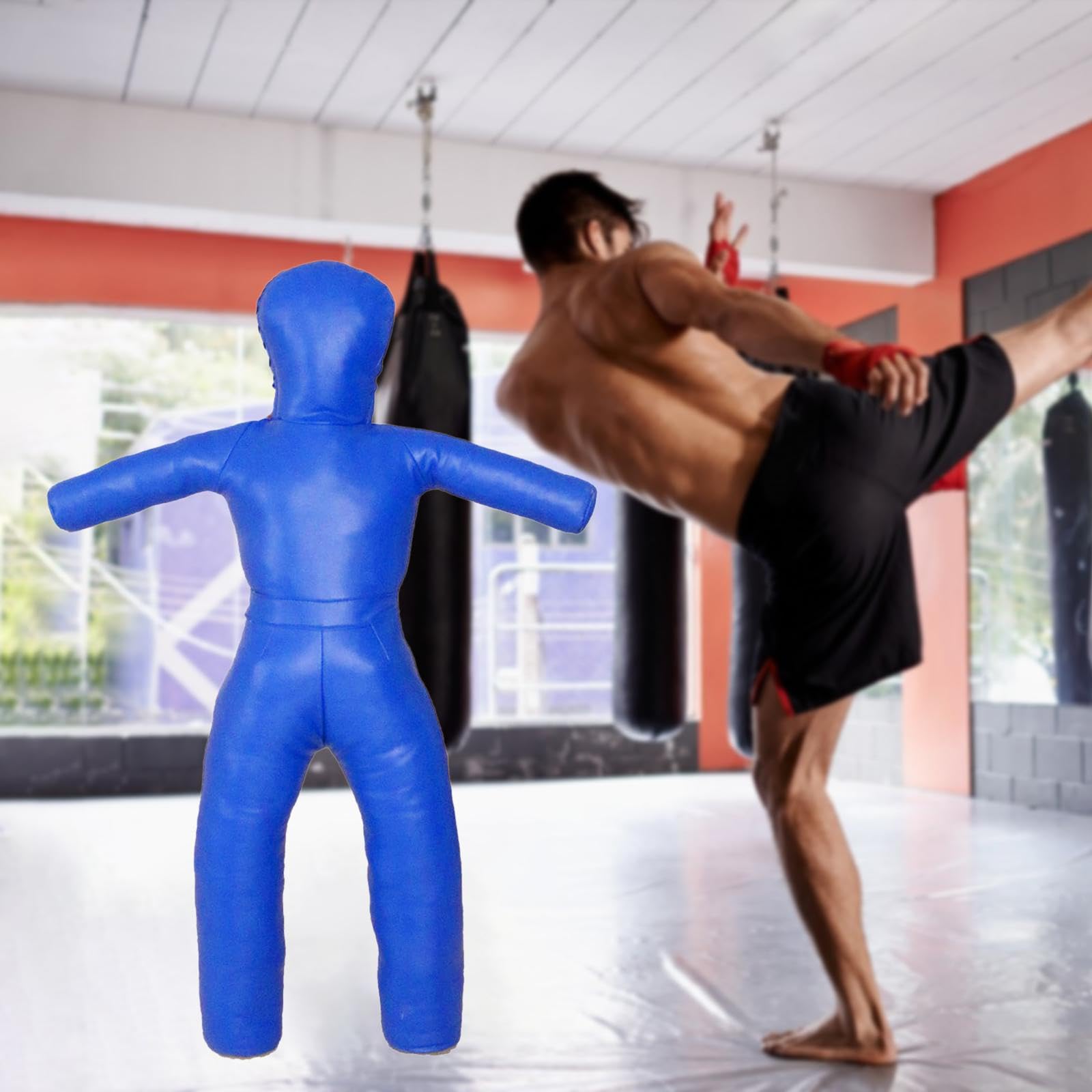 perfk Manichino da Wrestling Non Riempito, Attrezzo per L'allenamento di Grappling, Attrezzo per Lo Sparring, Manichino da Boxe, Sacco da Boxe per