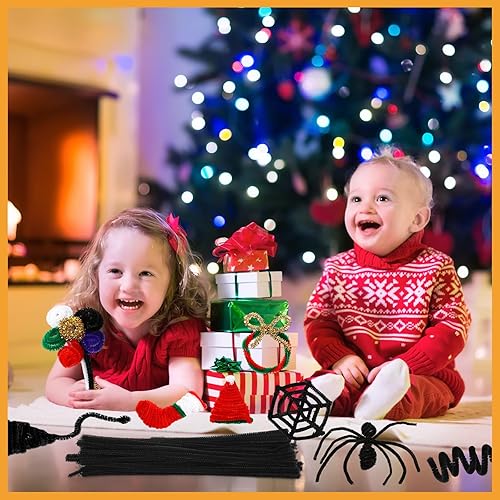 Miniatura 6 de 1000 unidades de limpiapipas de felpilla a granel, palos peludos para niños, suministros de manualidades, manualidades, proyectos creativos para