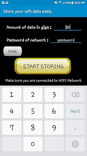 wifi data storing