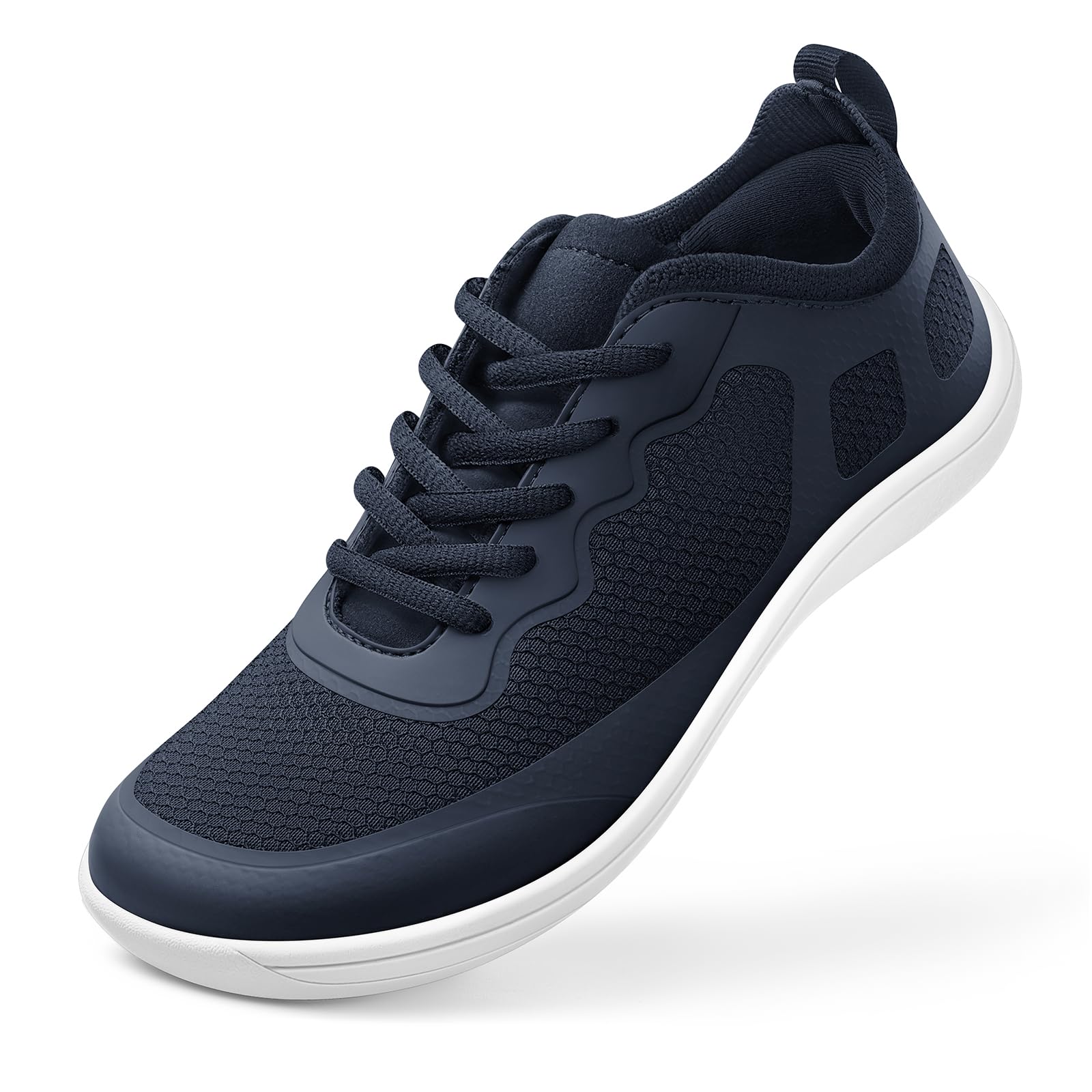 PIZZ ANNU Luna Zapatillas Barefoot Mujer Anchas, Zero Drop Ligeras y Cómodas con Plantilla Extraíble de Memory Foam para Uso Diario
