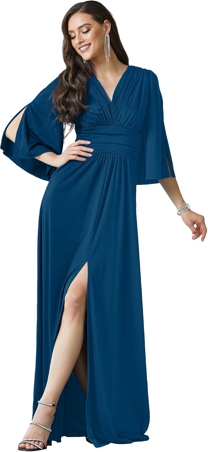 KOH KOH Womens 2026 Long Bridesmaid Semi Formal Wedding Guest Gala Maxi Dress Gown