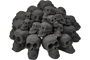 Fireplace Skulls Fireproof Set for Spooky Ambiance