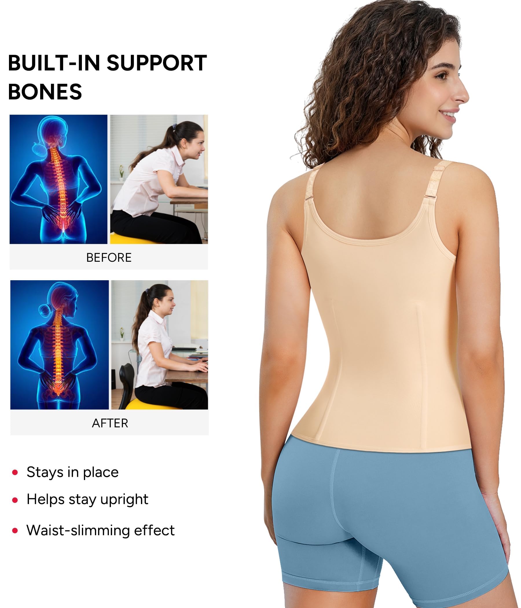 Junlan Femme Gaine Amincissante Ventre Plat – Corset Minceur Waist Trainer en Latex, Ceinture Serre Taille Invisible pour Sport, Fitness & Post-Partum, Body Sculptant Gainant