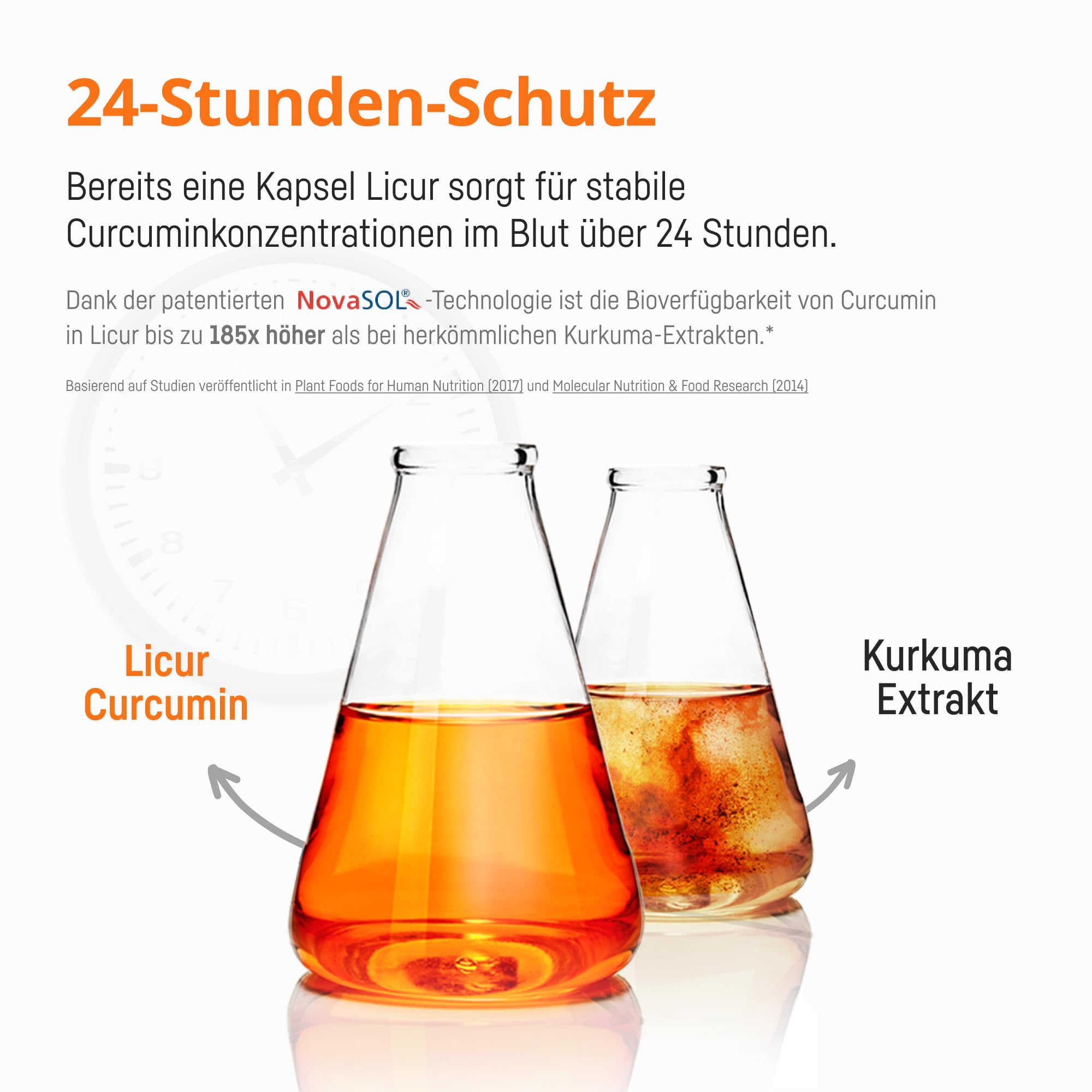 Kurkuma Kapseln hochdosiert mit Kollagen UC-II, Vitamin C und D, Mangan und Kupfer – 185x Höhere Bioverfügbarkeit – Hochdosiertes Mizellen Curcumin – 1 Kapsel Täglich – Licur Flex II (30 Kapseln)