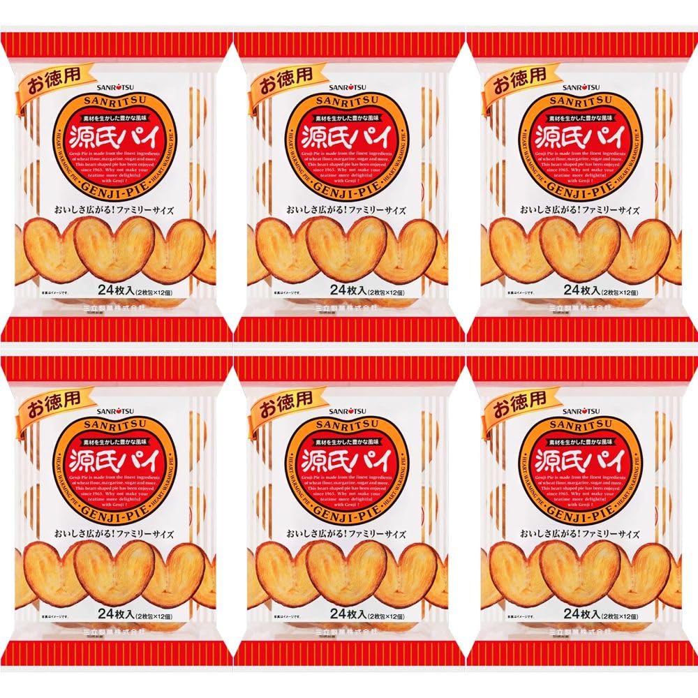 Amazon.co.jp: 【6袋】お徳用 源氏パイ (24枚入) まとめ買い