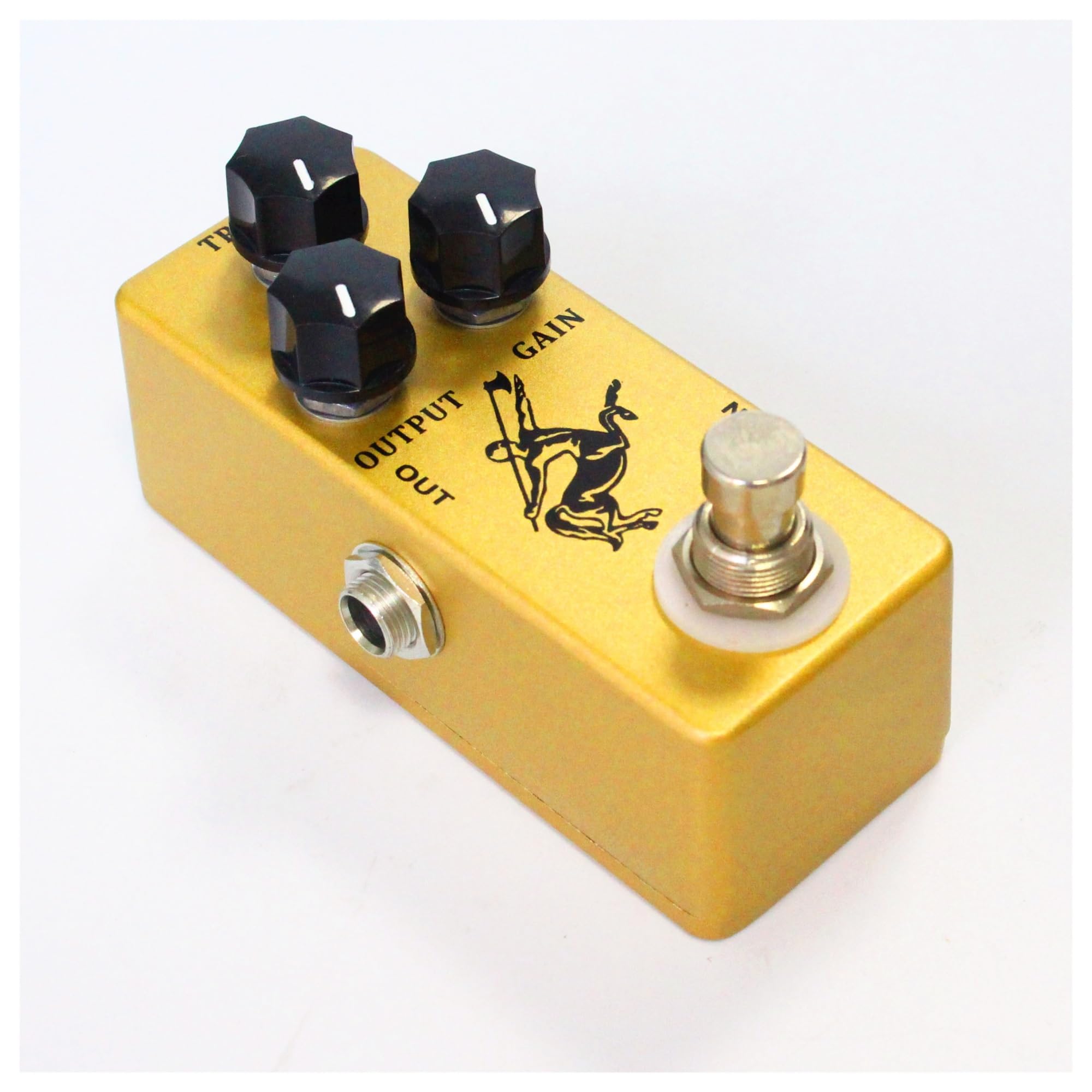 modulacyjny pedał gitarowy Pedał Efektu Overdrive Do Gitary True Bypass Metal Shell Części Do Gitary Akcesoria Do Gitary (Color : Gold)