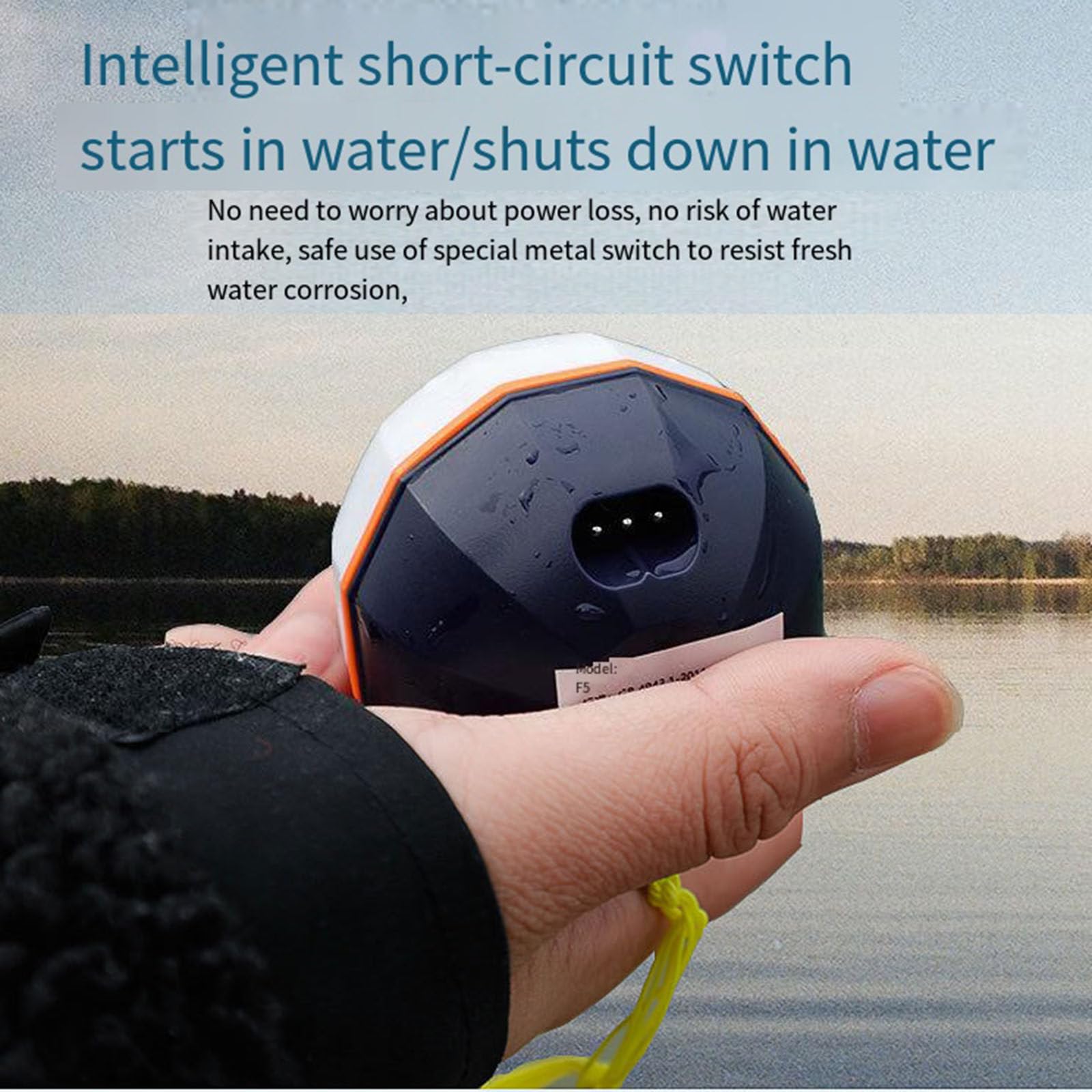 Sonar intelligent détecteur de poisson capteur sans fil Rechargeable 50M profondeur d'eau écho sondeur pêche pour appât bateau carpe pêche