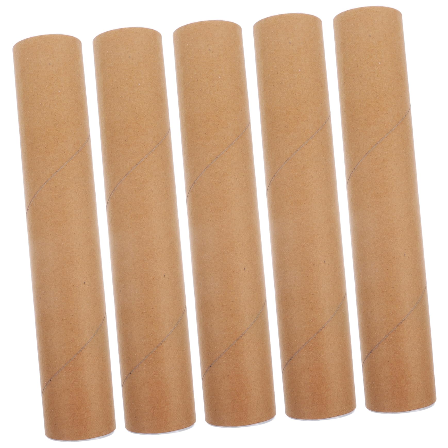 TOGEVAL Postal Tubes for Mail Art 5pcs Cardboard Storage Tubes Caps 300x50mm Thick Wall