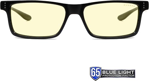 Miniatura 2 de GUNNAR - Blue Light Reading Glasses - Blocks 65 Blue Light - Vertex Onyx Amber Tint Pwr 15