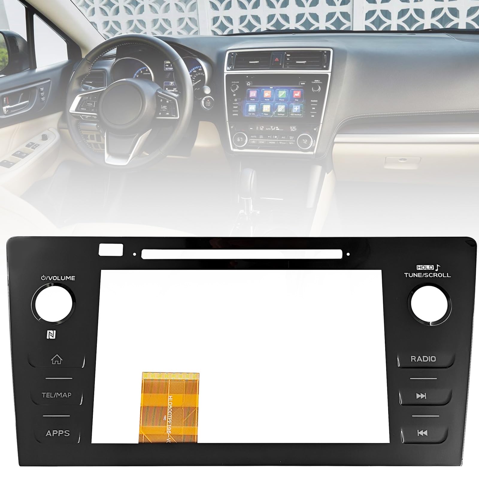 86471-AL65A Touch Screen Digitizer for 2018-2019 Subaru Legacy & Outback Replacement Touch-Screen Digitizer Replace# 86471AL65A 86471AL66A 86471AL67A 86471AL68A