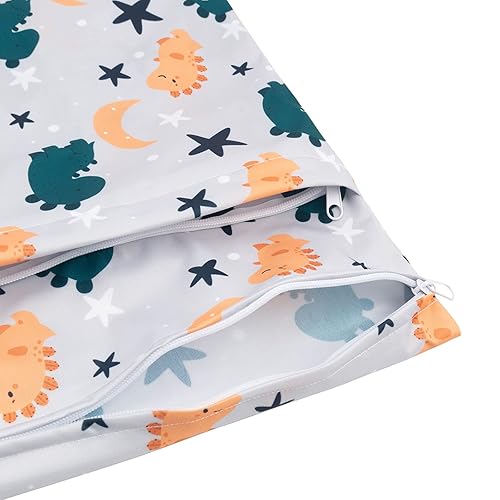 Miniatura 7 de babygoal Bolsas para artículos húmedos y secos para pañales de tela para bebé, bolsas de viaje lavables, playa, piscina, bolsa de gimnasio para