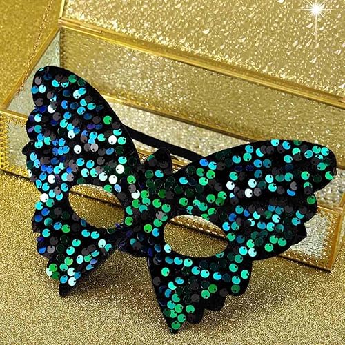 Miniatura 16 de Máscara de mariposa para mascarada, máscara de Mardi Gras, máscara de Halloween, media máscara, accesorio, fiesta de carnaval para mujeres y niñas