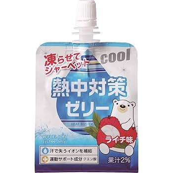 Amazon.co.jp: 赤穂化成 熱中対策ゼリーライチ味 150g×24個