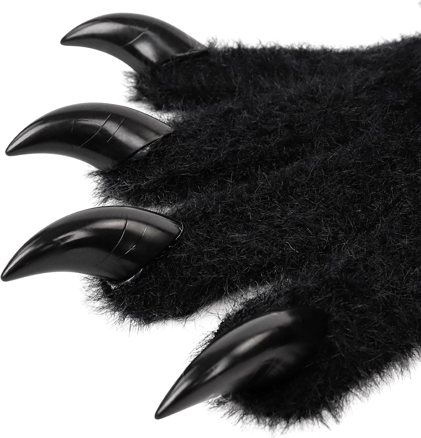 HAOAN Full Finger Paws Gloves Long Warm Mittens for Themed Events Parties Costume Accessories - Image 5