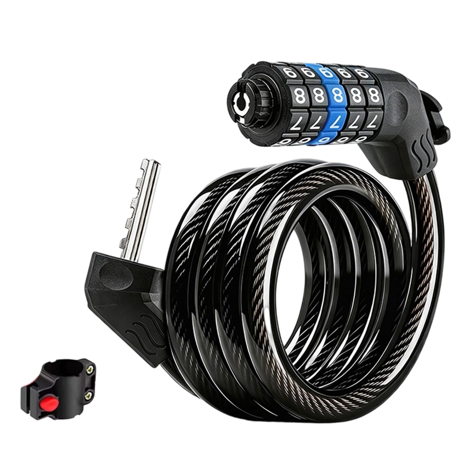 Xjdzineq Blue 120Cm Bicycles Combination High Strength Password Protected Bike Cable Easy To Carry For Cyclists Bicycles Security
