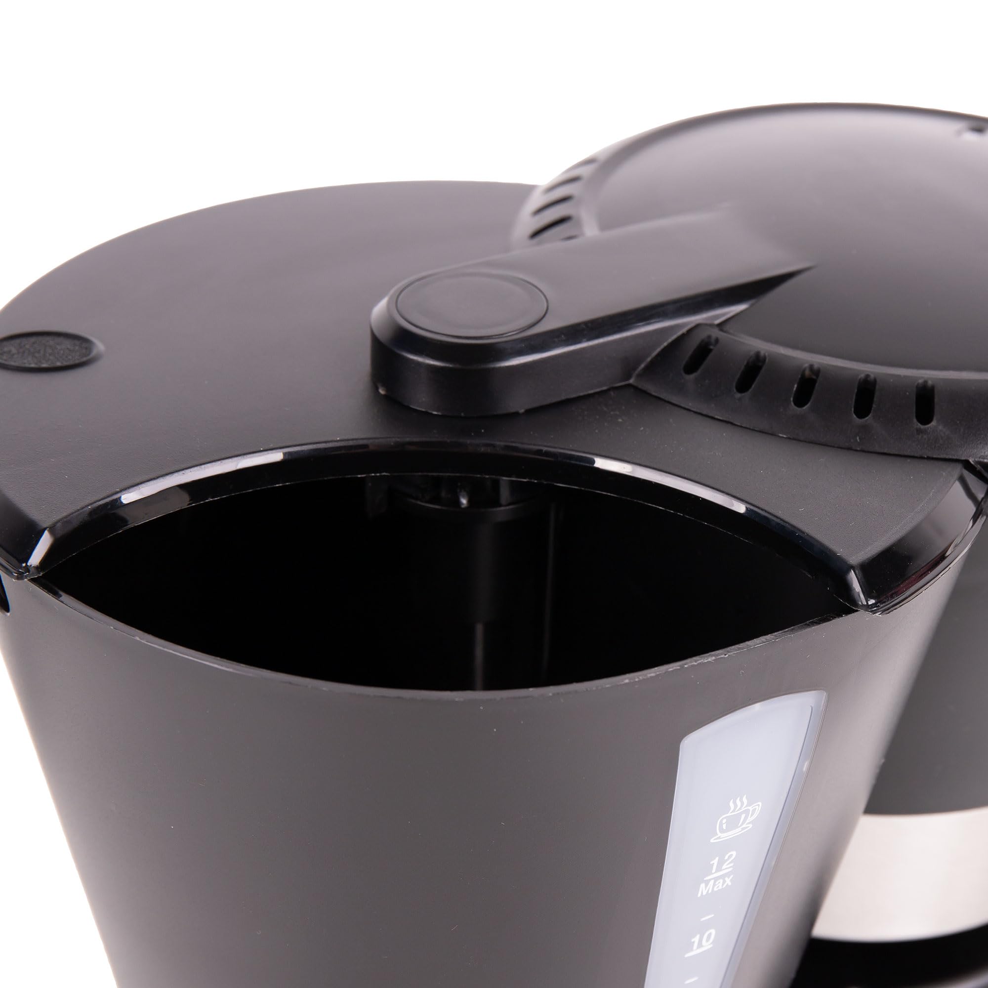 Cofan Cafetera de goteo 1,2L con jarra de acero inox., Capacidad 12 tazas, Potencia 800W, Apagado automático, Sistema antigoteo, Filtro permanente