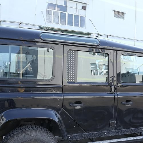 Miniatura 2 de Panel de panal para ventana de automóvil para L@nd Rover Defender 90 110 130 2004-2018, accesorios de cubierta protectora decorativa de ventana de