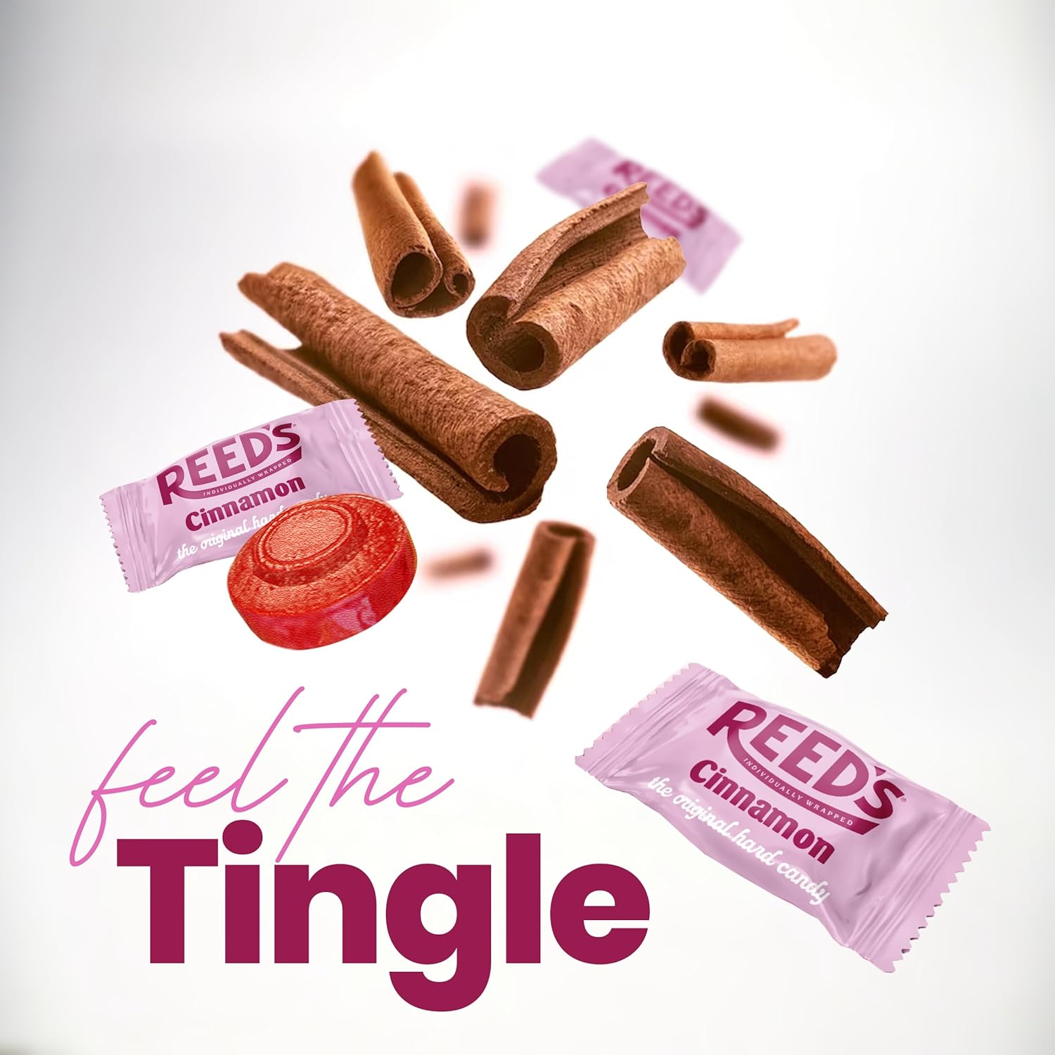 Reed’s Indivily Wrapped Cinnon Candy | Tradital Cinnon Hard